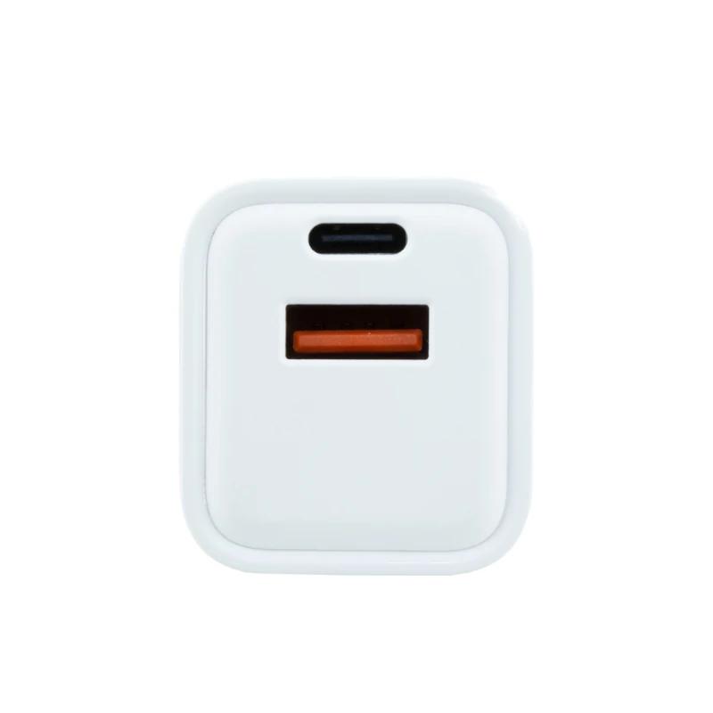 Coolbox Cargador Gan 20W USB-C/USB-A PARED - Imagen 2