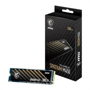 MSI SSD Spatium M450 500Gb PCIe 4.0 NVMe 3000 Mb-s