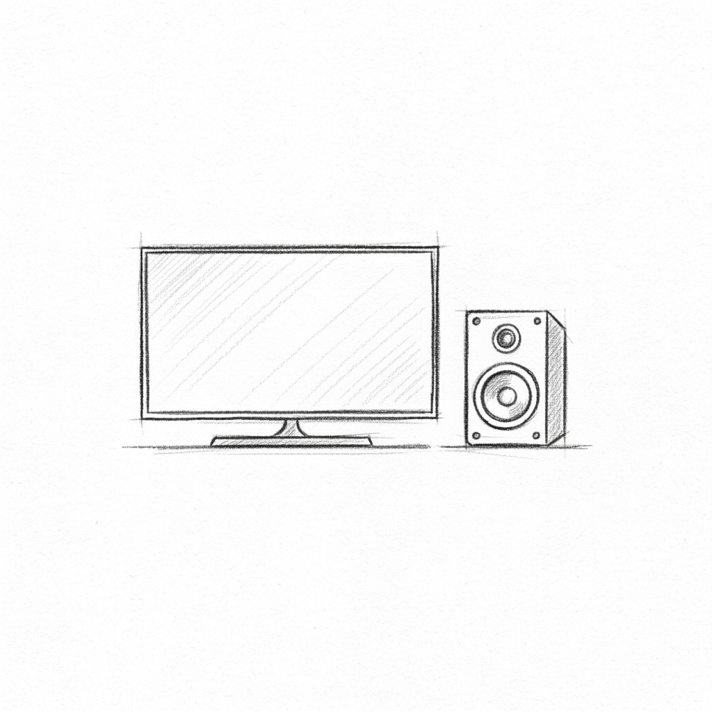 TV, altavoces, proyectores, sintonizadores