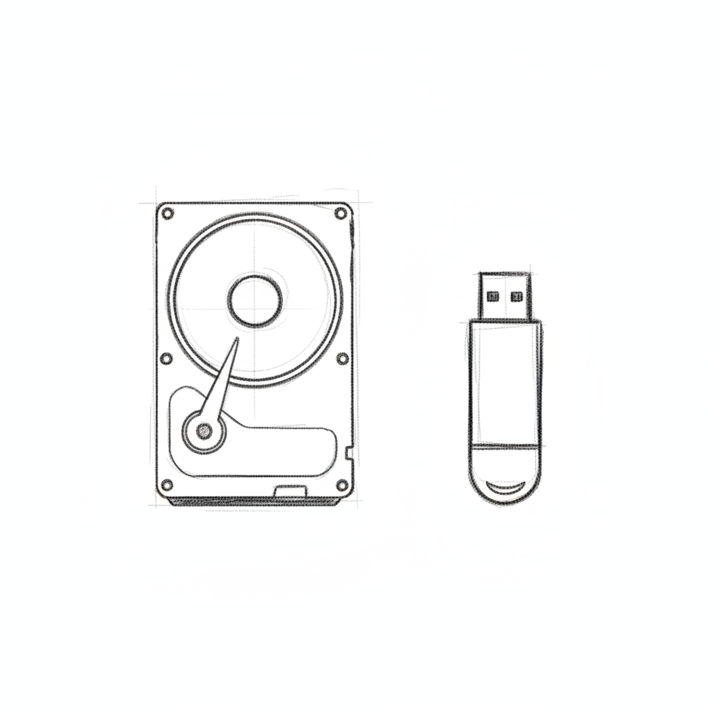 Discos duros, SSDs, Pendrives