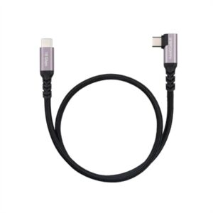 Nanocable Cable USB-C 3.2 GEN2 Acodado 100W 1 M