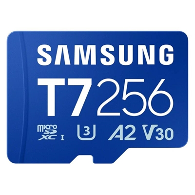 Samsung Micro SDXC T7 256GB clase10 U3 V30 A2