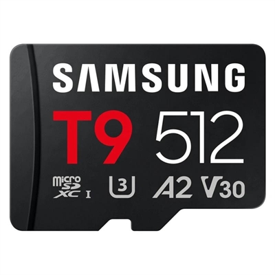 Samsung Micro SDXC T9 512GB clase10 U3 V30 A2 c/a