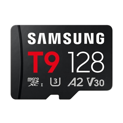 Samsung Micro SDXC T9 USD Reader 128GB Cl10 V30