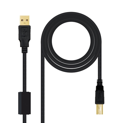 Nanocable Cable USB 2.0 Impresora Ferrita  3.0 M
