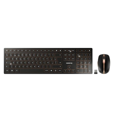 CHERRY Teclado+ratón combo Bluetooth-Inalámbrico